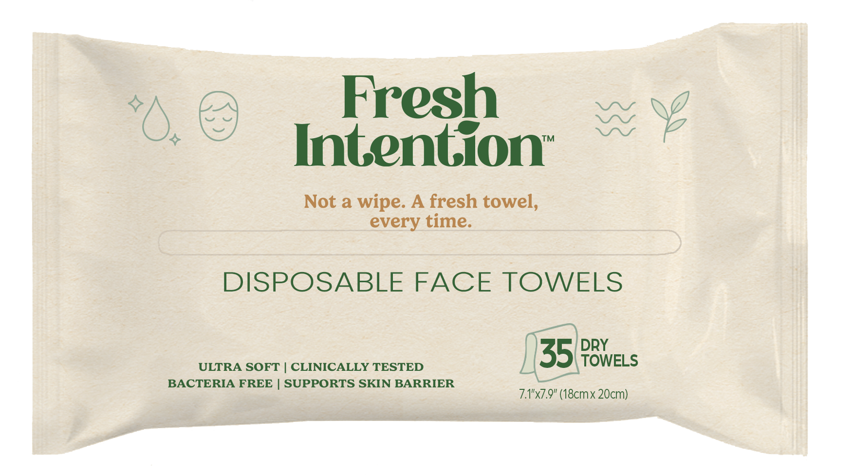 Fresh Intention 35-count face towel package